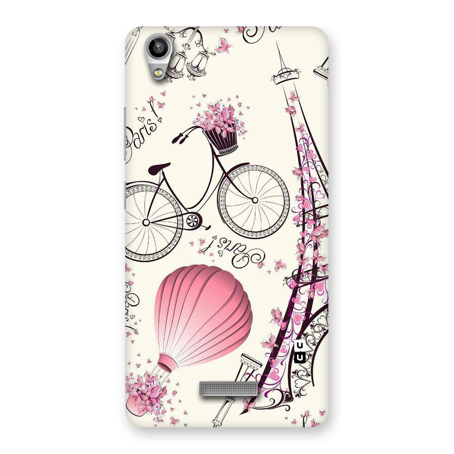 Paris Clipart Back Case for Lava-Pixel-V1