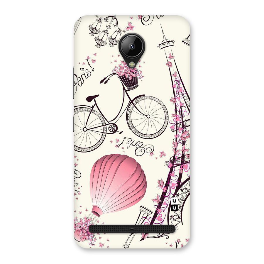 Paris Clipart Back Case for Lenovo C2