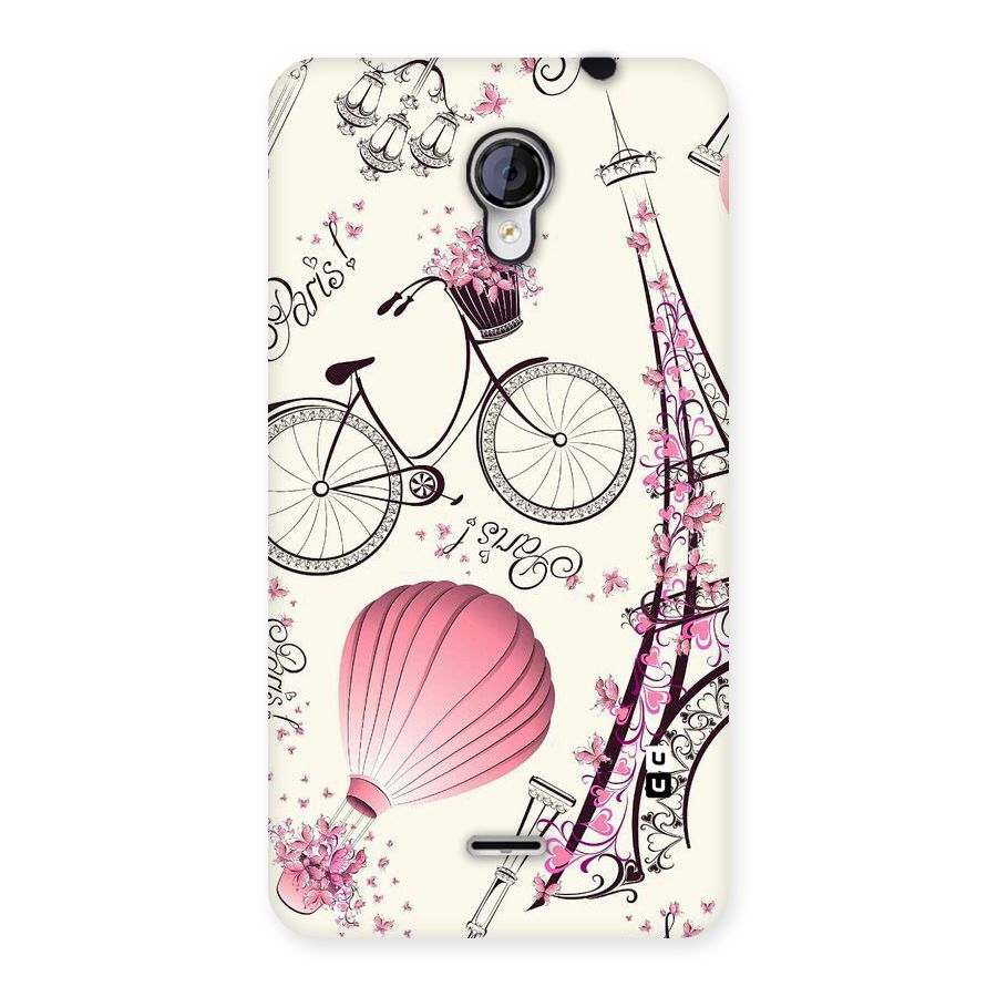 Paris Clipart Back Case for Micromax Unite 2 A106