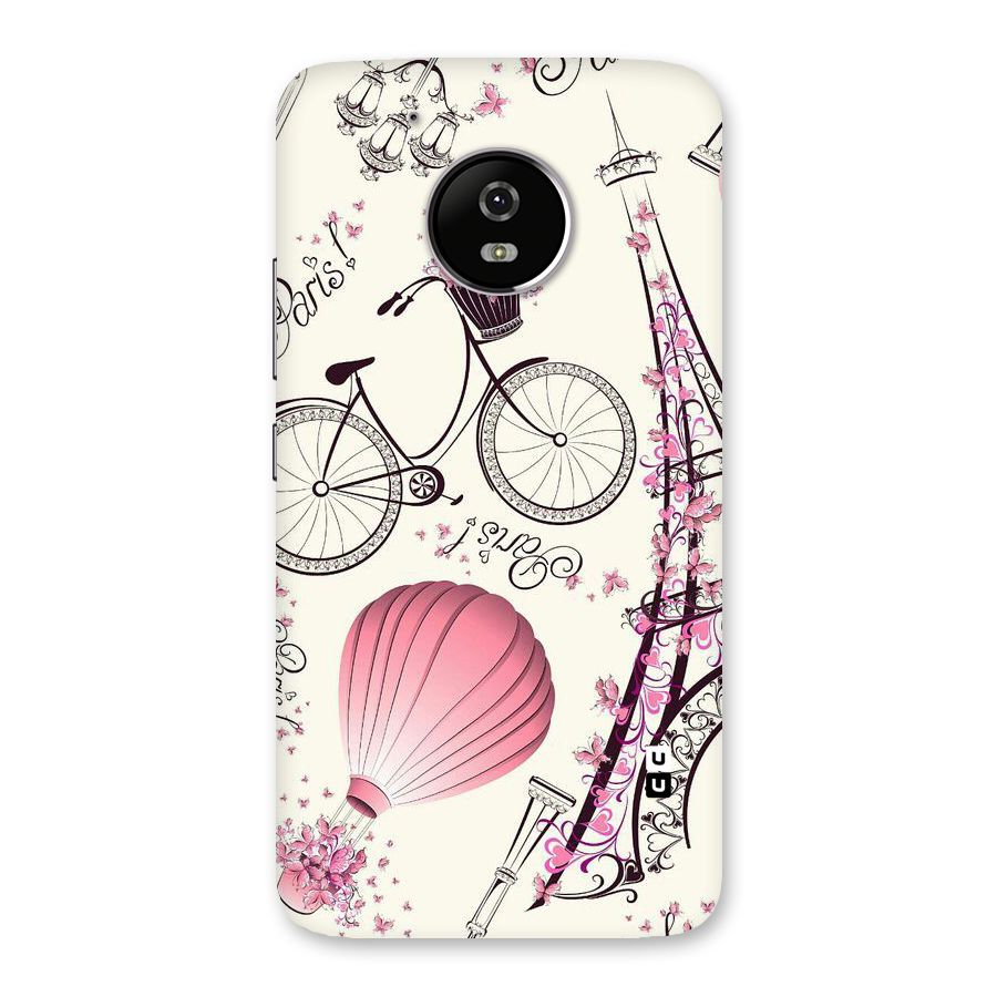 Paris Clipart Back Case for Moto G5