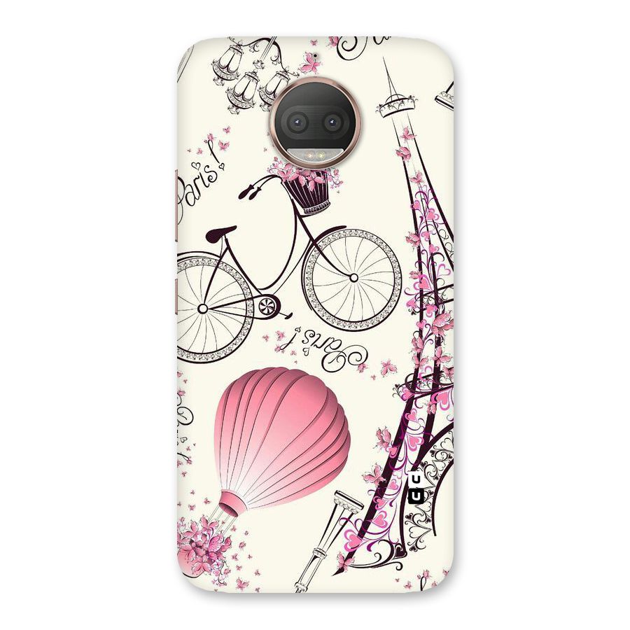 Paris Clipart Back Case for Moto G5s Plus