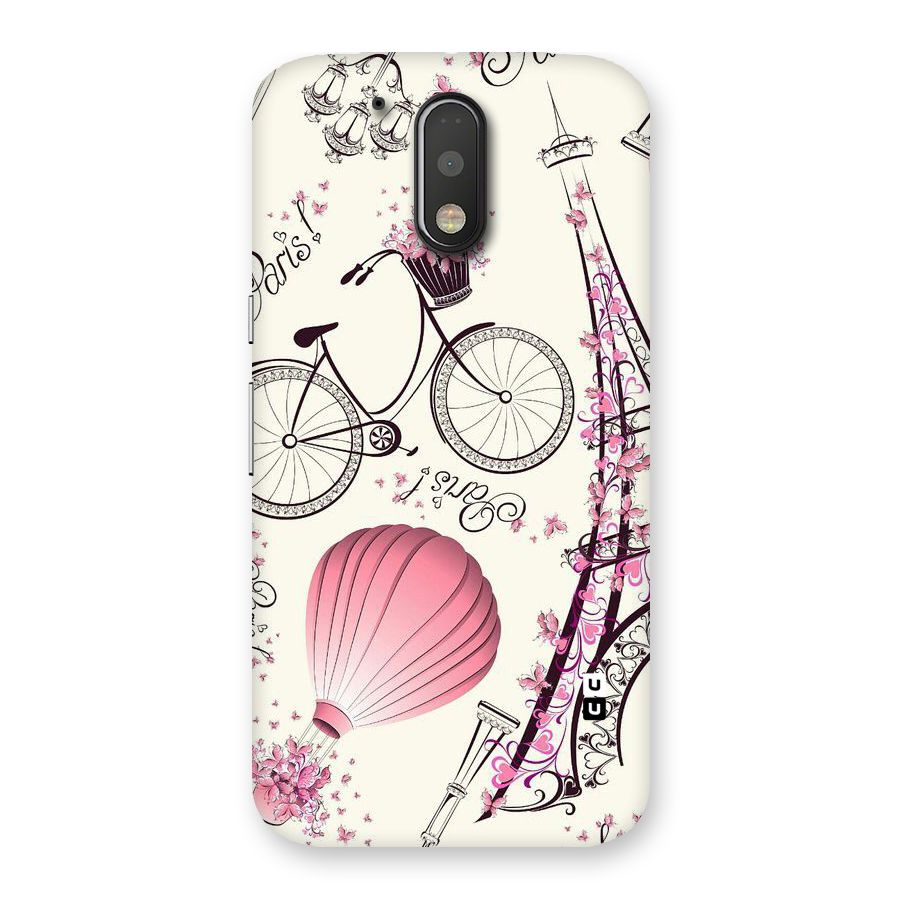 Paris Clipart Back Case for Motorola Moto G4