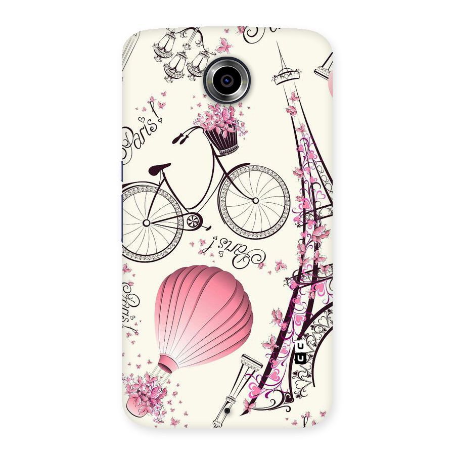Paris Clipart Back Case for Nexsus 6