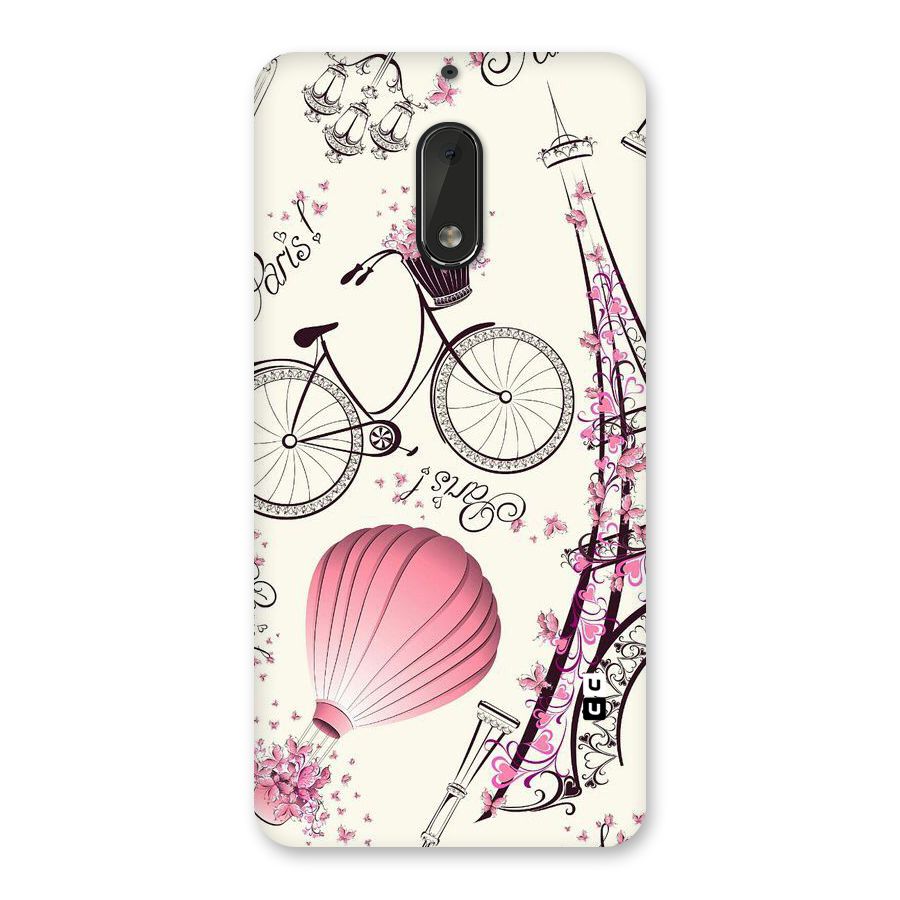Paris Clipart Back Case for Nokia 6