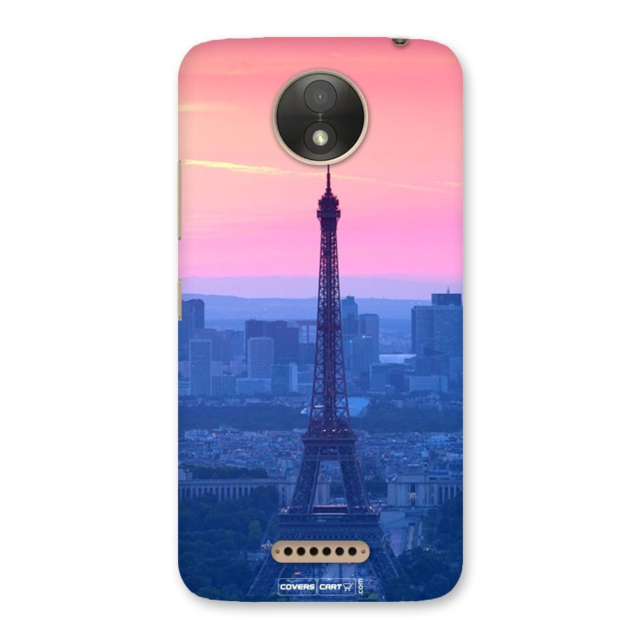 Paris Tower Back Case for Moto C Plus