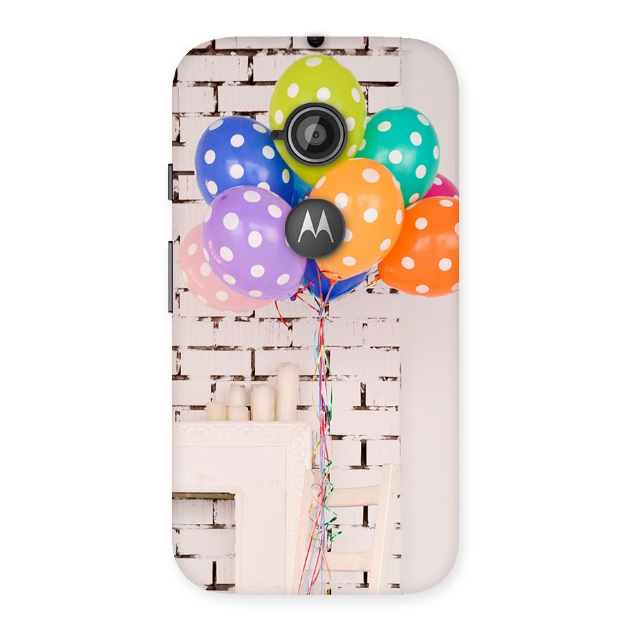 Party Balloons Back Case for Moto E 2nd Gen