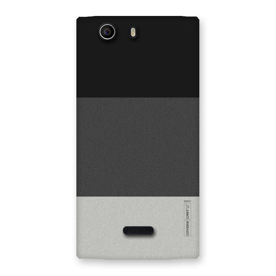 Pastel Black and Grey Back Case for Canvas Nitro 2 E311