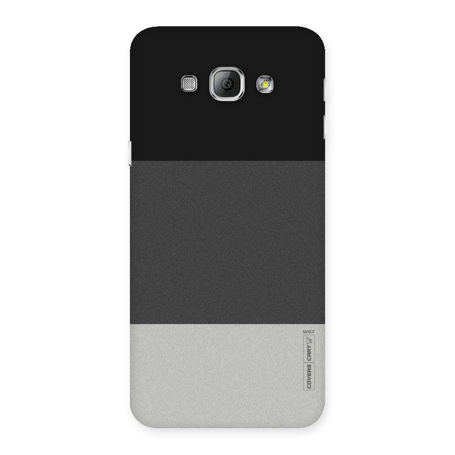 Pastel Black and Grey Back Case for Galaxy A8