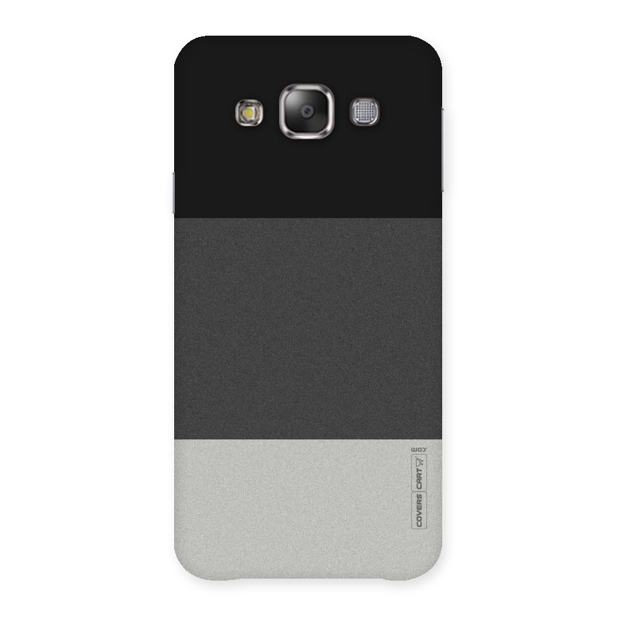 Pastel Black and Grey Back Case for Galaxy E7