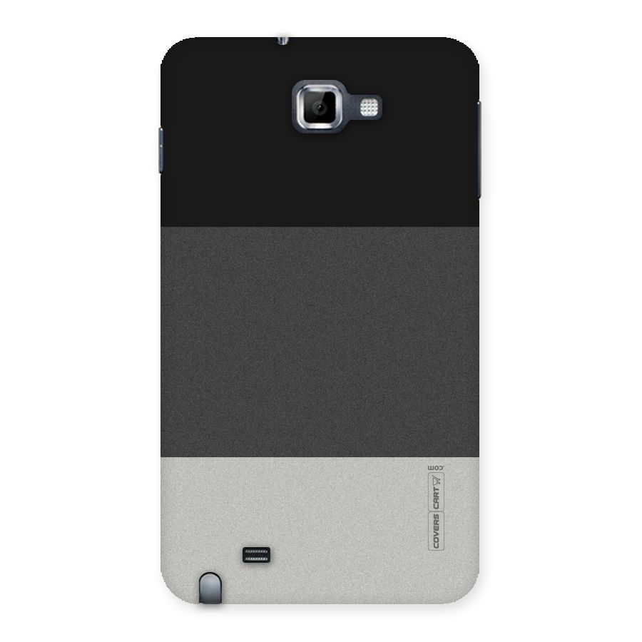 Pastel Black and Grey Back Case for Galaxy Note