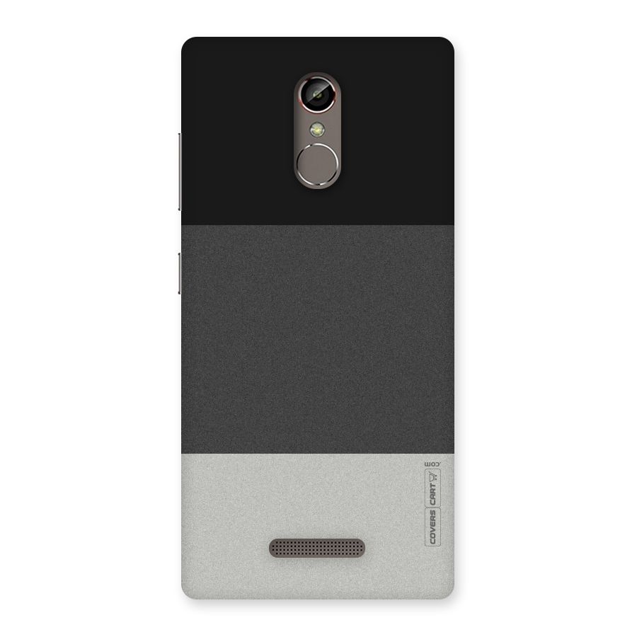 Pastel Black and Grey Back Case for Gionee S6s