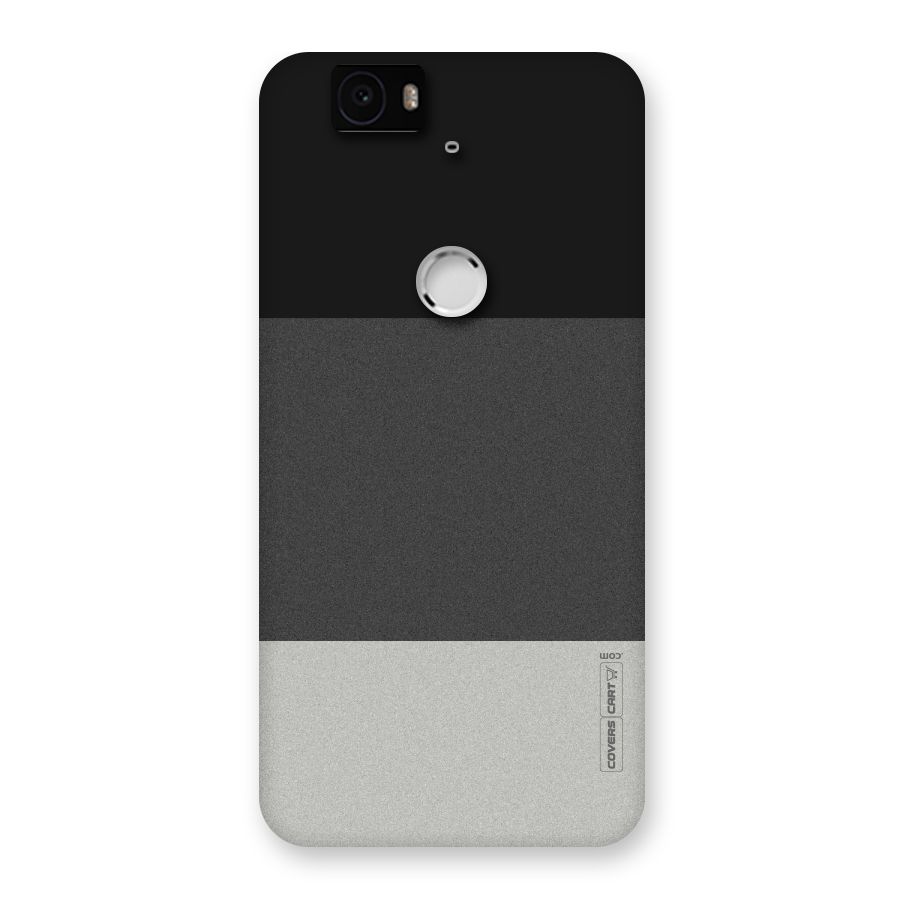 Pastel Black and Grey Back Case for Google Nexus-6P