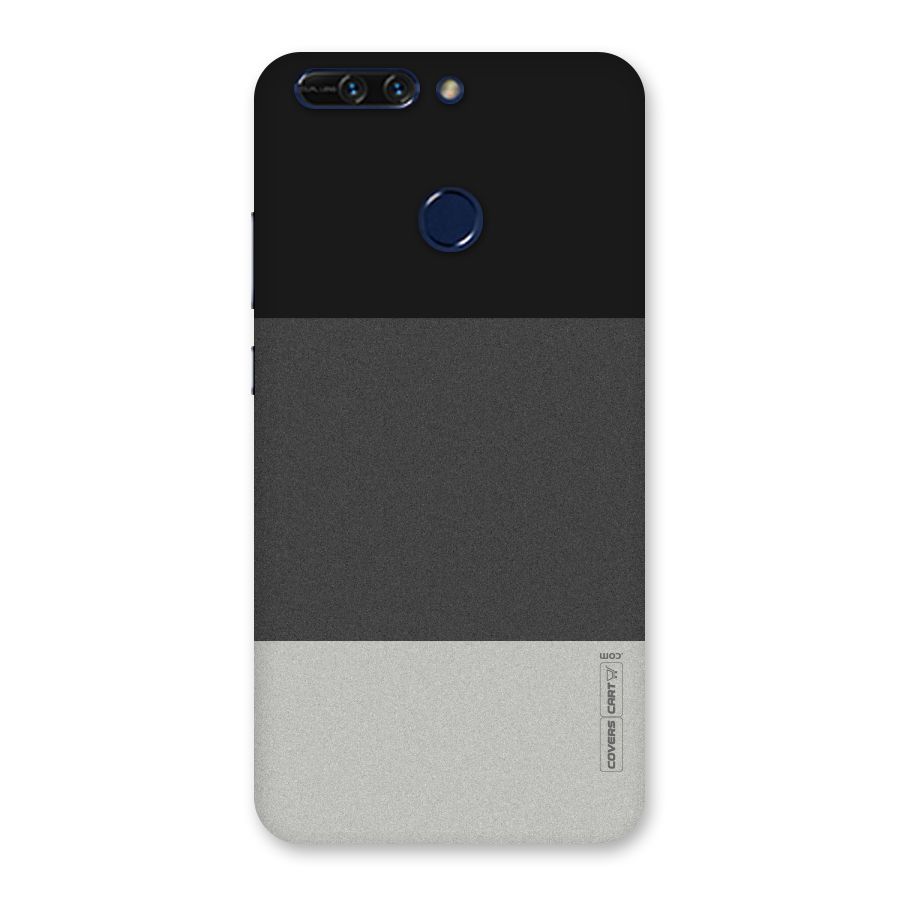Pastel Black and Grey Back Case for Honor 8 Pro