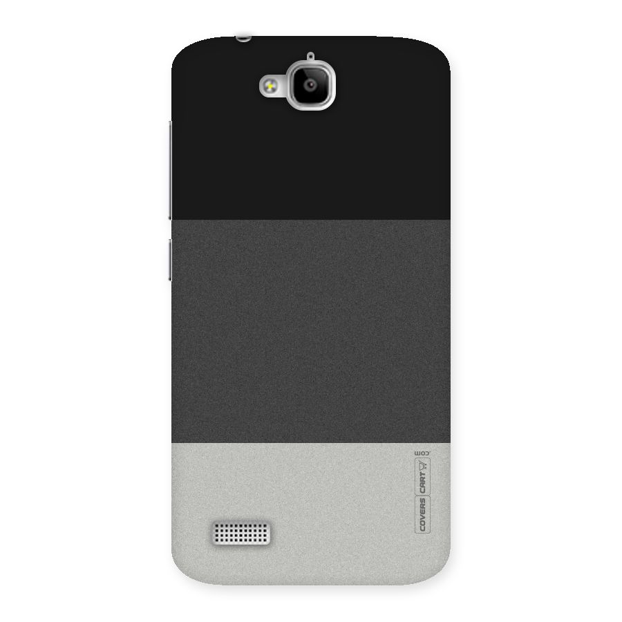 Pastel Black and Grey Back Case for Honor Holly