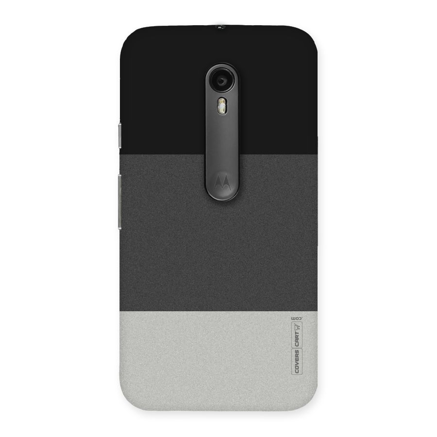 Pastel Black and Grey Back Case for Moto G3