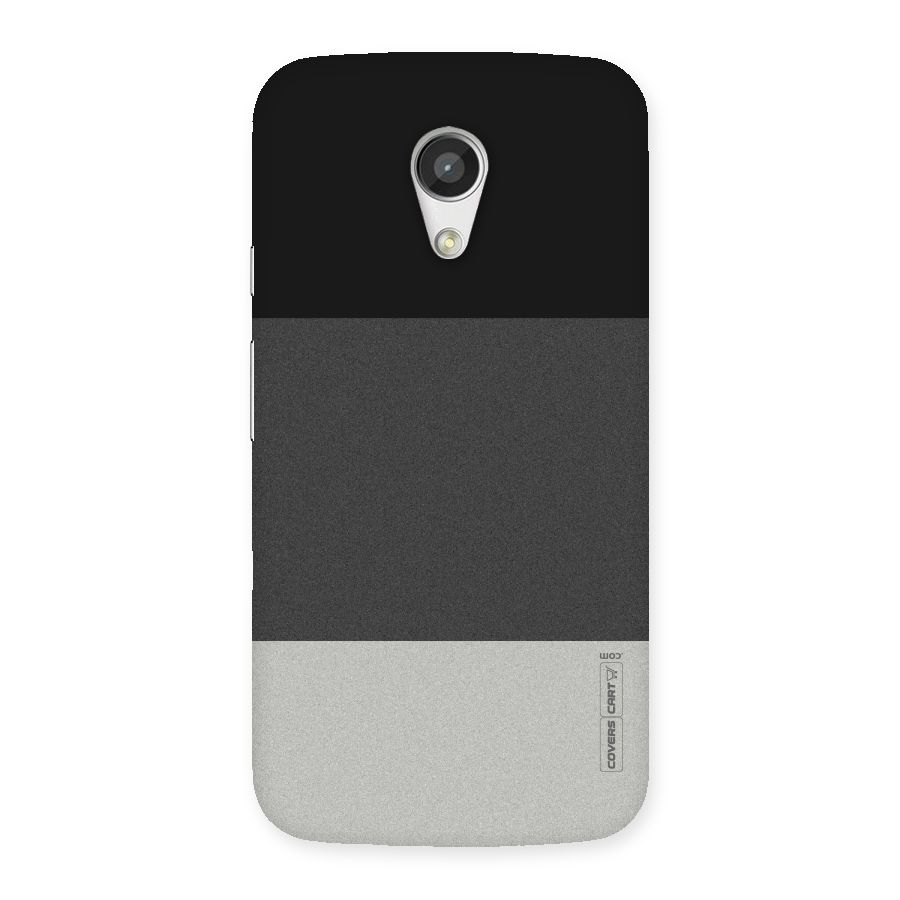 Pastel Black and Grey Back Case for Moto G 2nd Gen