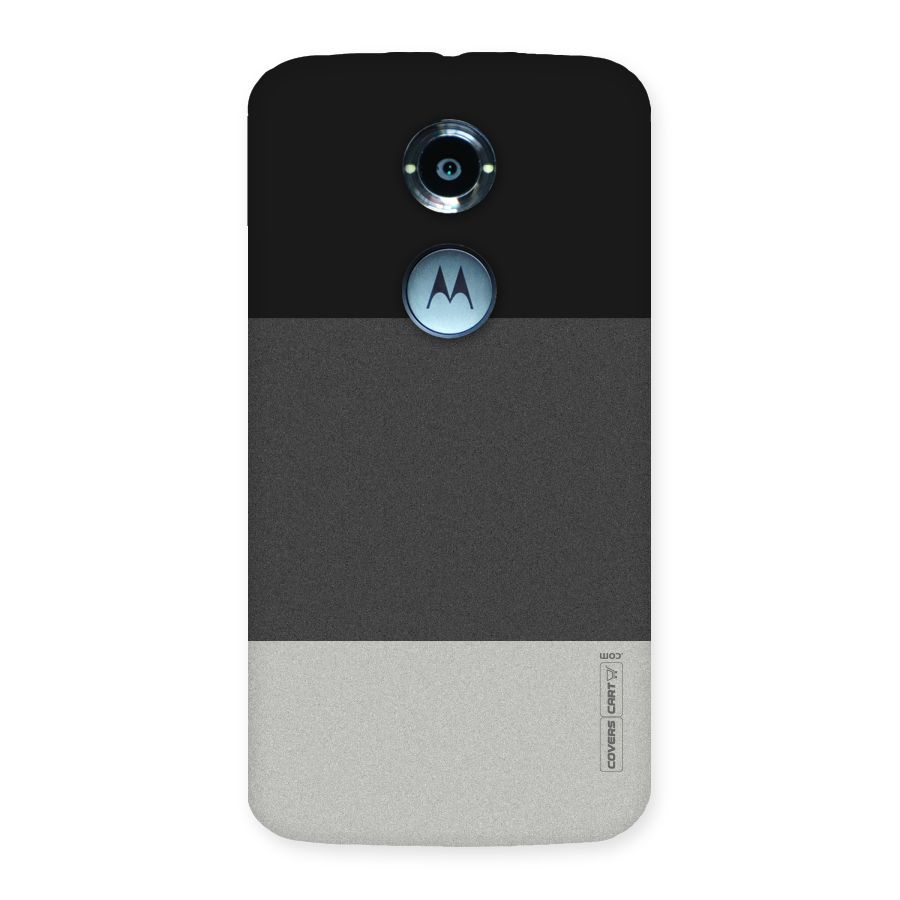 Pastel Black and Grey Back Case for Moto X 2nd Gen