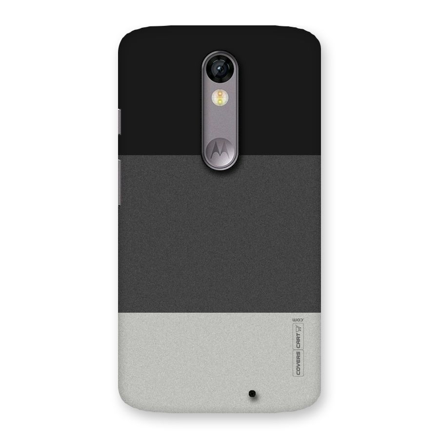 Pastel Black and Grey Back Case for Moto X Force