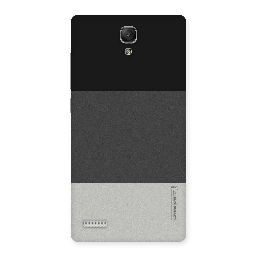 Pastel Black and Grey Back Case for Redmi Note