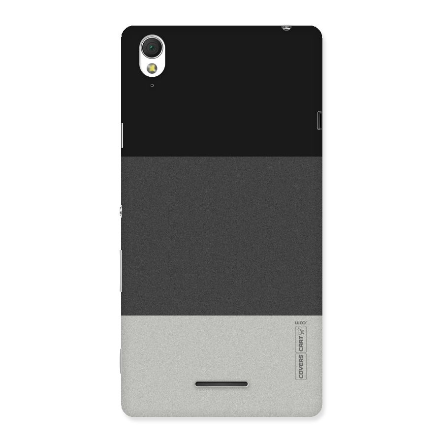 Pastel Black and Grey Back Case for Sony Xperia T3