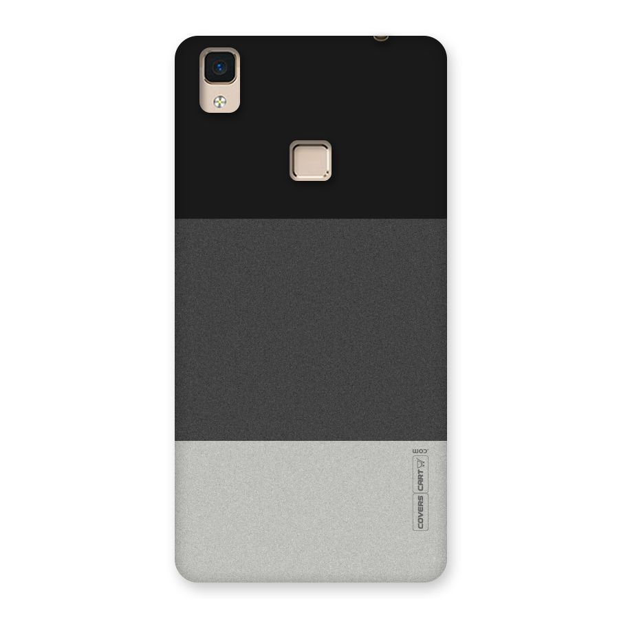 Pastel Black and Grey Back Case for V3 Max