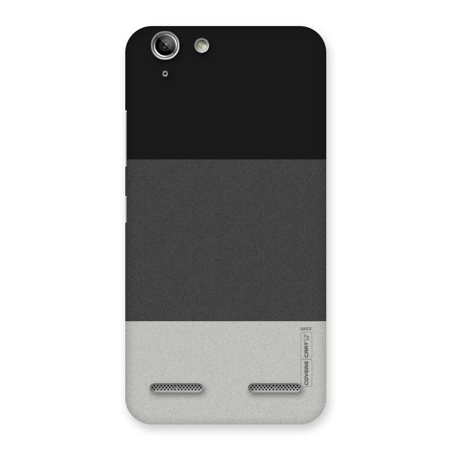 Pastel Black and Grey Back Case for Vibe K5
