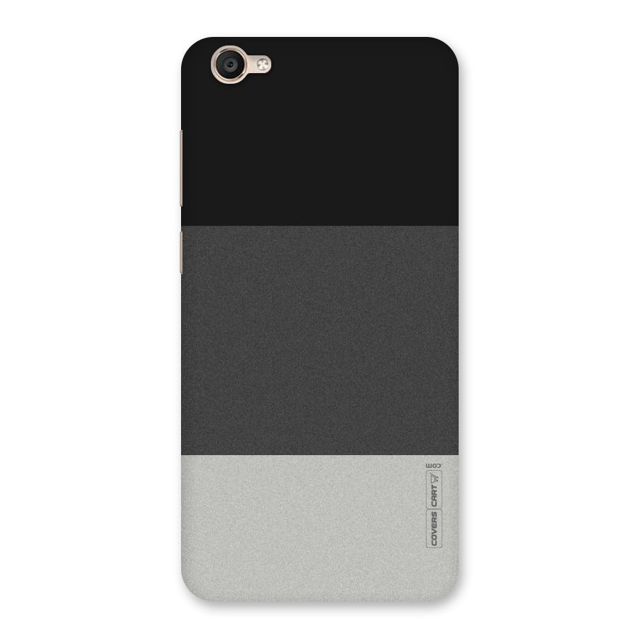 Pastel Black and Grey Back Case for Vivo Y55L