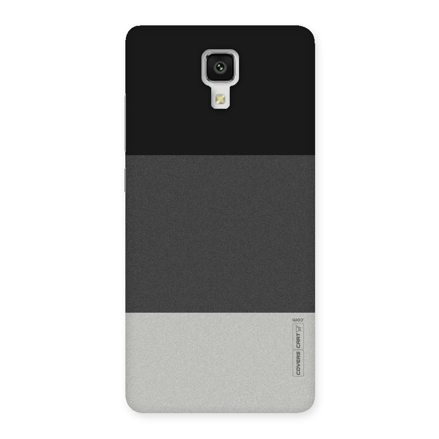 Pastel Black and Grey Back Case for Xiaomi Mi 4