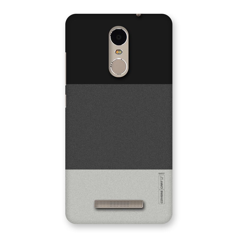 Pastel Black and Grey Back Case for Xiaomi Redmi Note 3