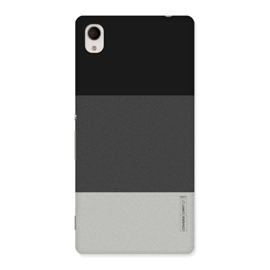 Pastel Black and Grey Back Case for Xperia M4 Aqua