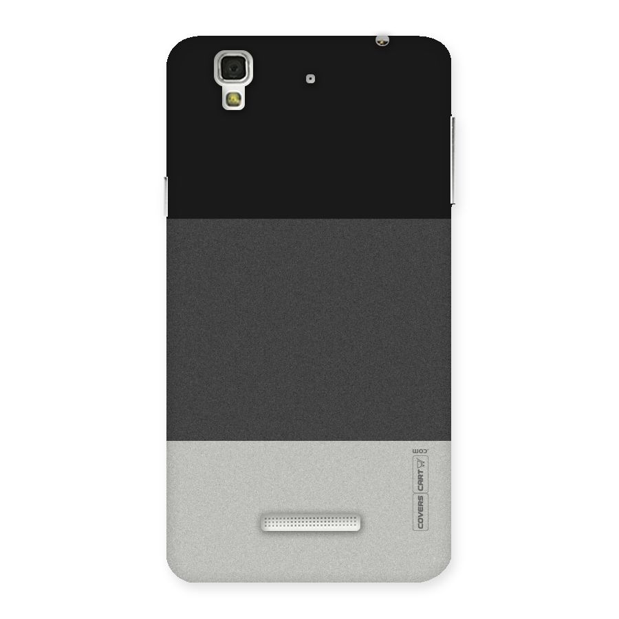 Pastel Black and Grey Back Case for YU Yureka Plus