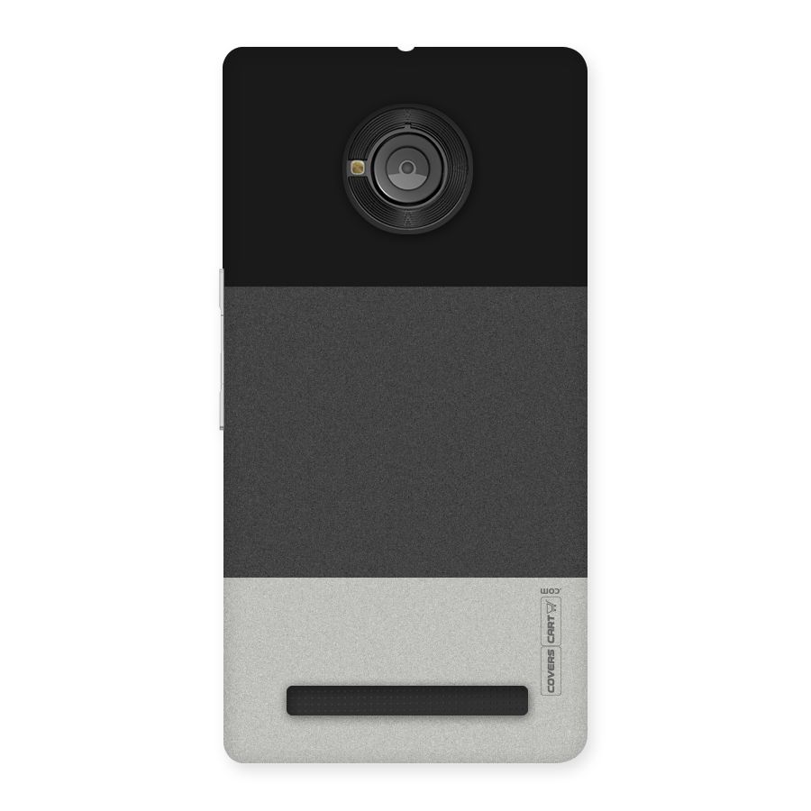 Pastel Black and Grey Back Case for Yu Yunique