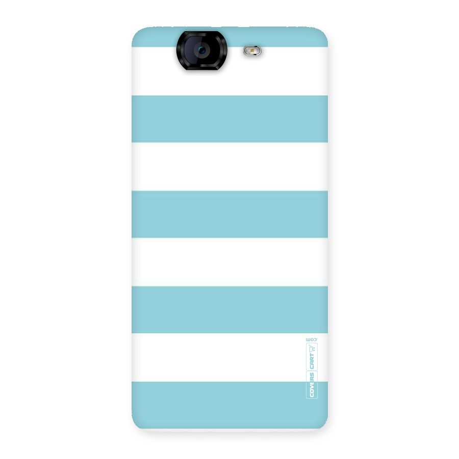 Pastel Blue White Stripes Back Case for Canvas Knight A350