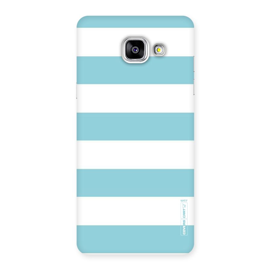 Pastel Blue White Stripes Back Case for Galaxy A5 2016