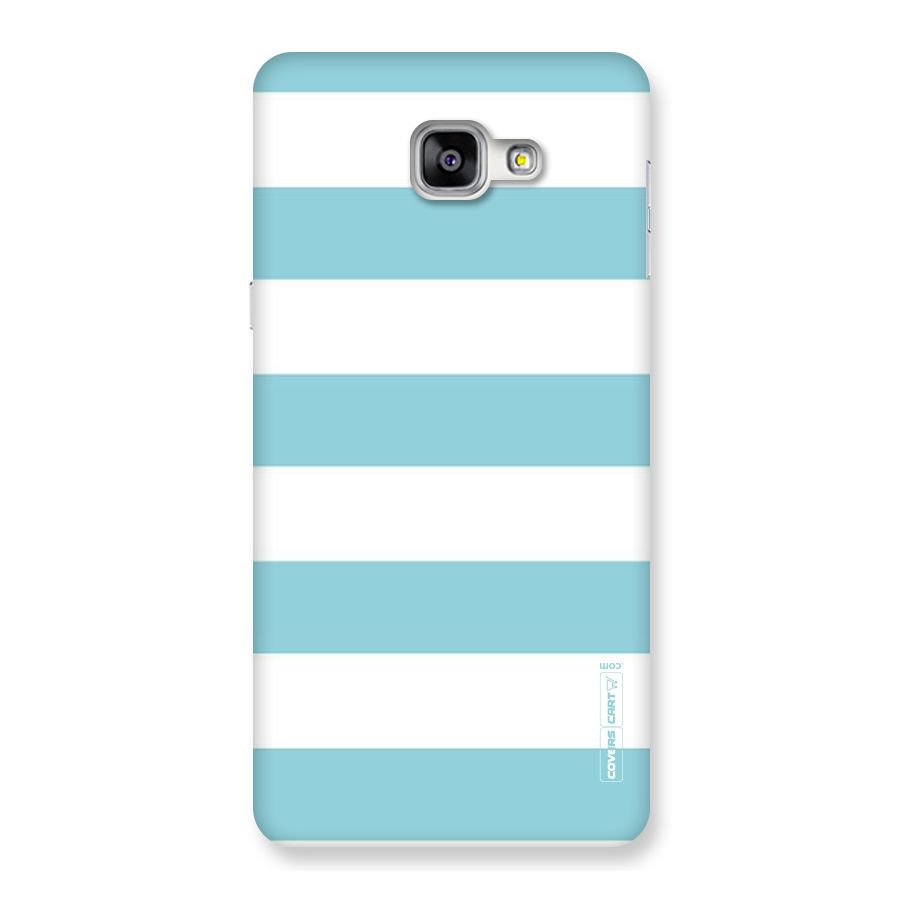 Pastel Blue White Stripes Back Case for Galaxy A9