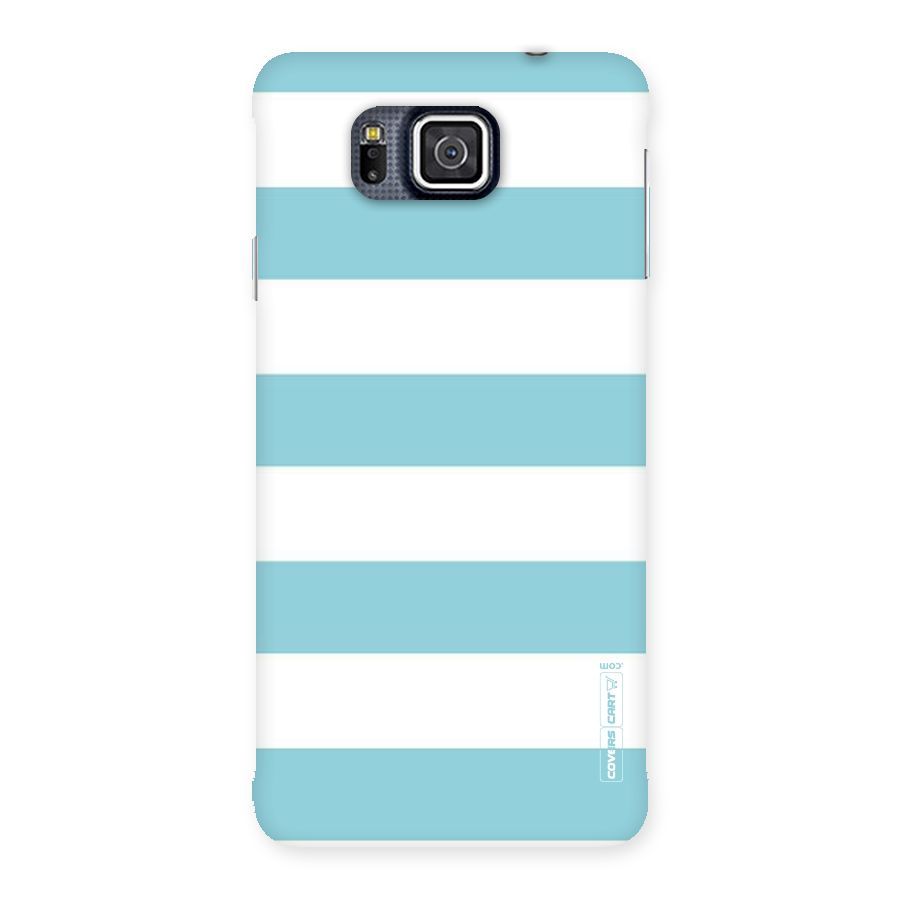 Pastel Blue White Stripes Back Case for Galaxy Alpha
