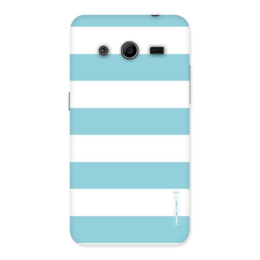 Pastel Blue White Stripes Back Case for Galaxy Core 2