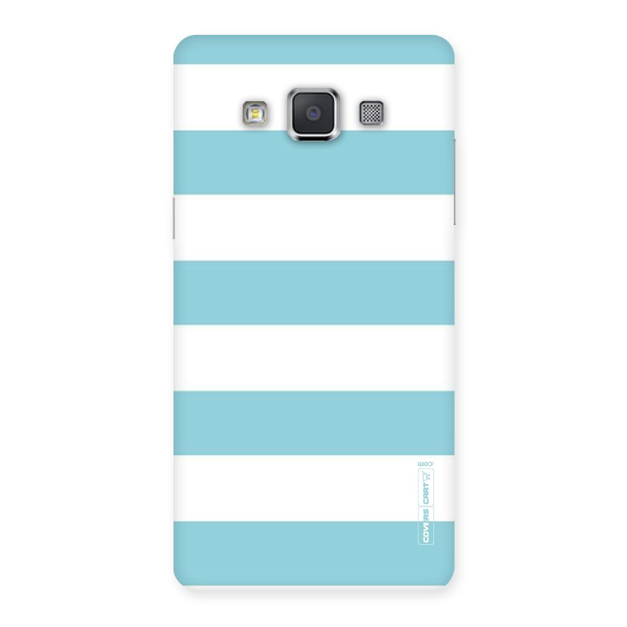 Pastel Blue White Stripes Back Case for Galaxy Grand 3