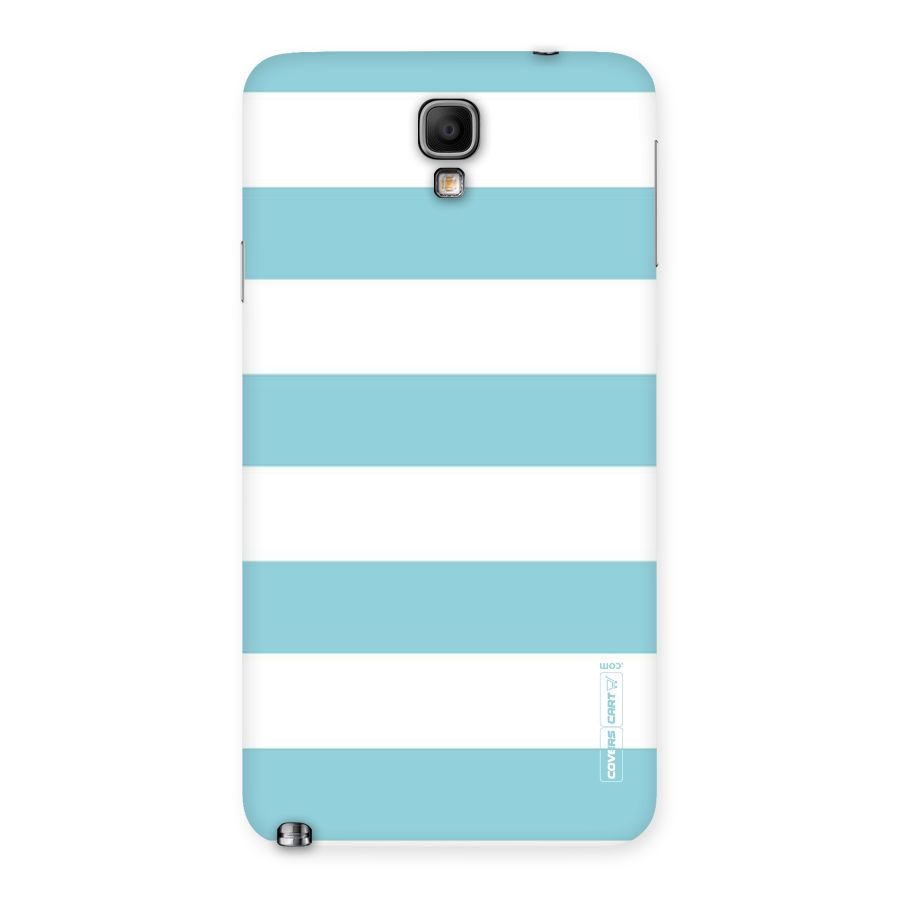 Pastel Blue White Stripes Back Case for Galaxy Note 3 Neo