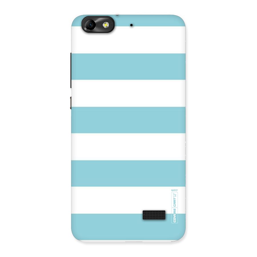 Pastel Blue White Stripes Back Case for Honor 4C
