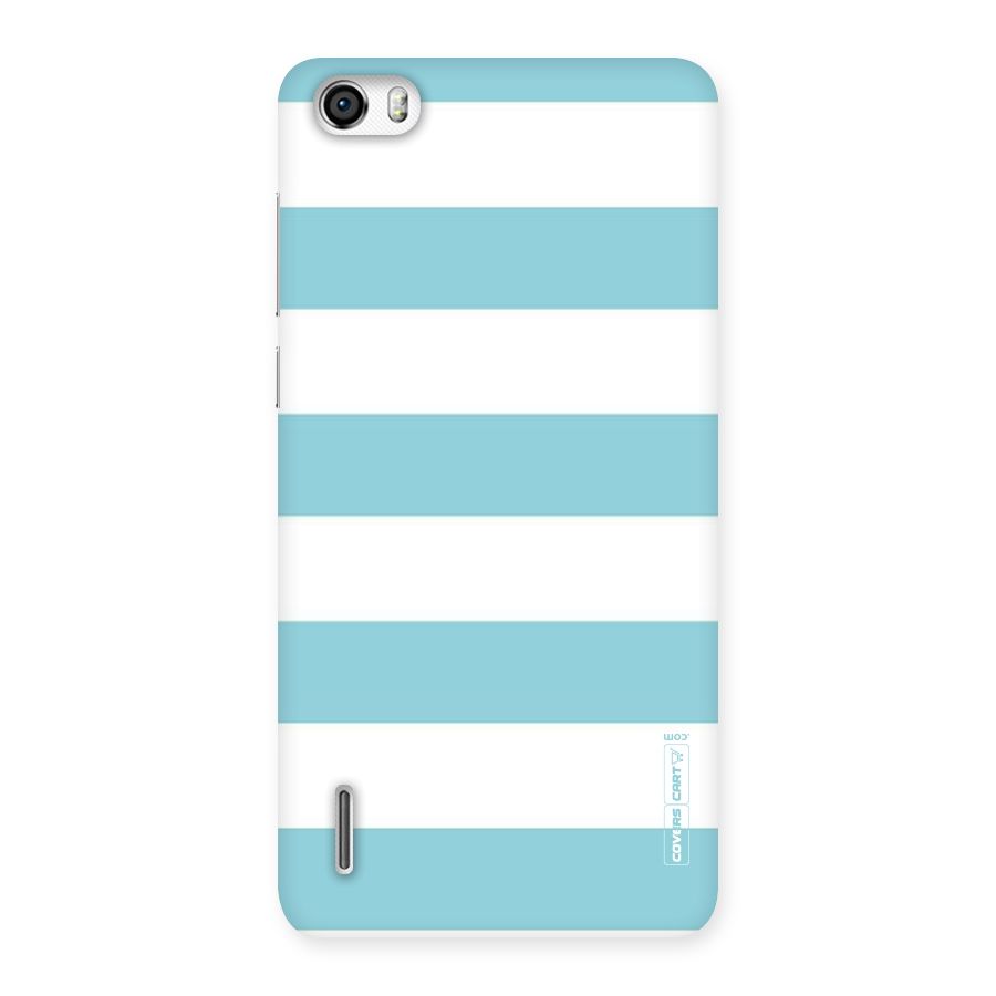 Pastel Blue White Stripes Back Case for Honor 6