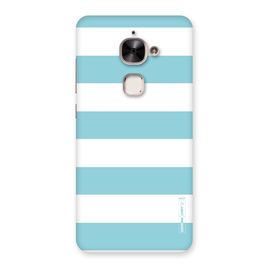 Pastel Blue White Stripes Back Case for Le 2