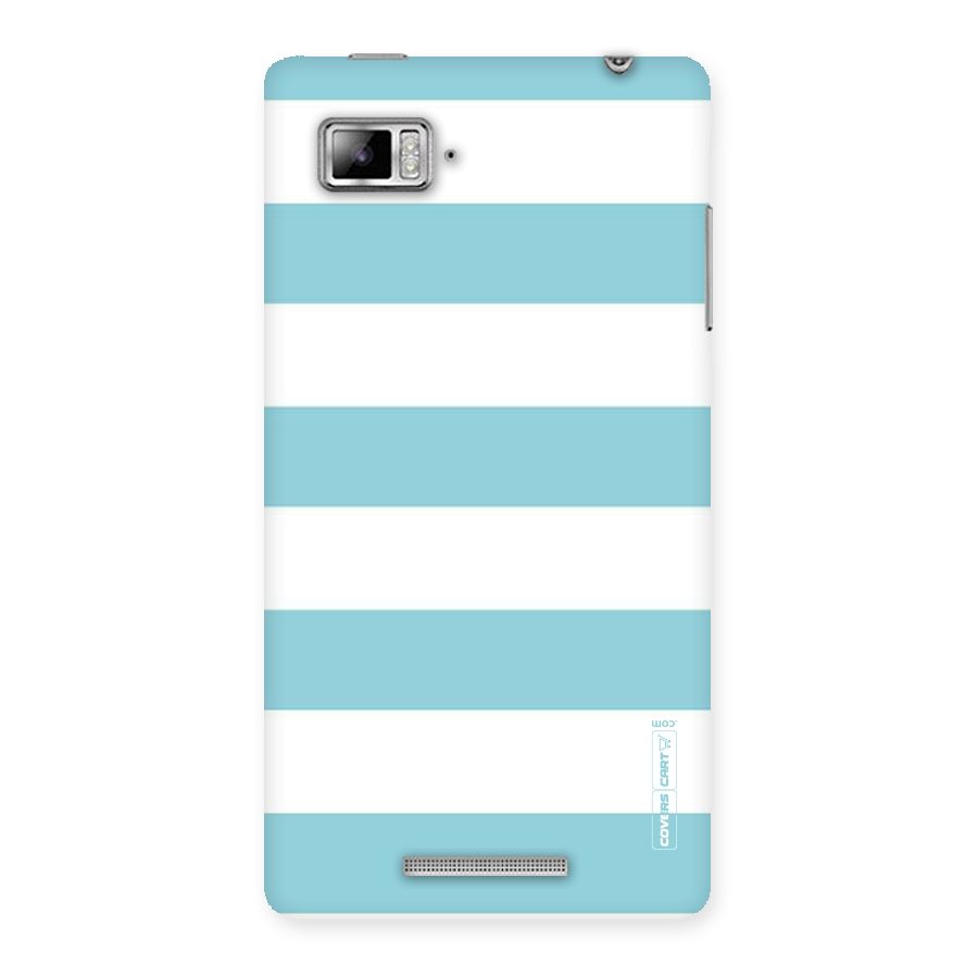 Pastel Blue White Stripes Back Case for Lenovo Vibe Z K910
