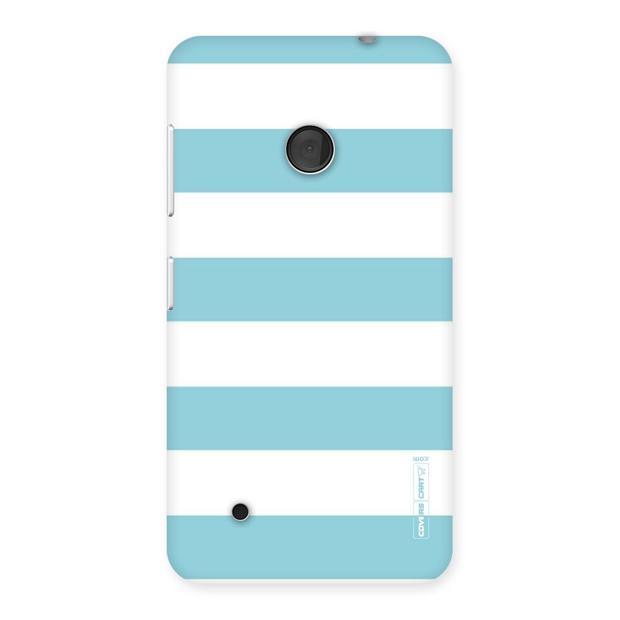 Pastel Blue White Stripes Back Case for Lumia 530