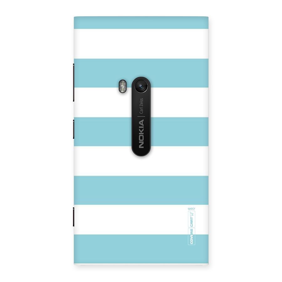 Pastel Blue White Stripes Back Case for Lumia 920