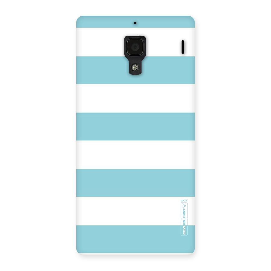 Pastel Blue White Stripes Back Case for Redmi 1S