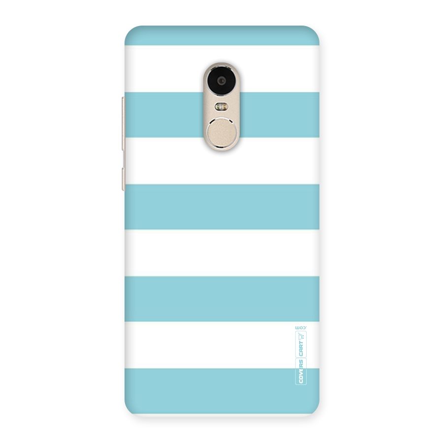 Pastel Blue White Stripes Back Case for Xiaomi Redmi Note 4