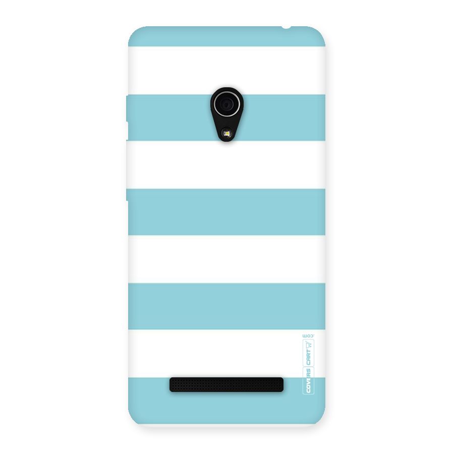 Pastel Blue White Stripes Back Case for Zenfone 5