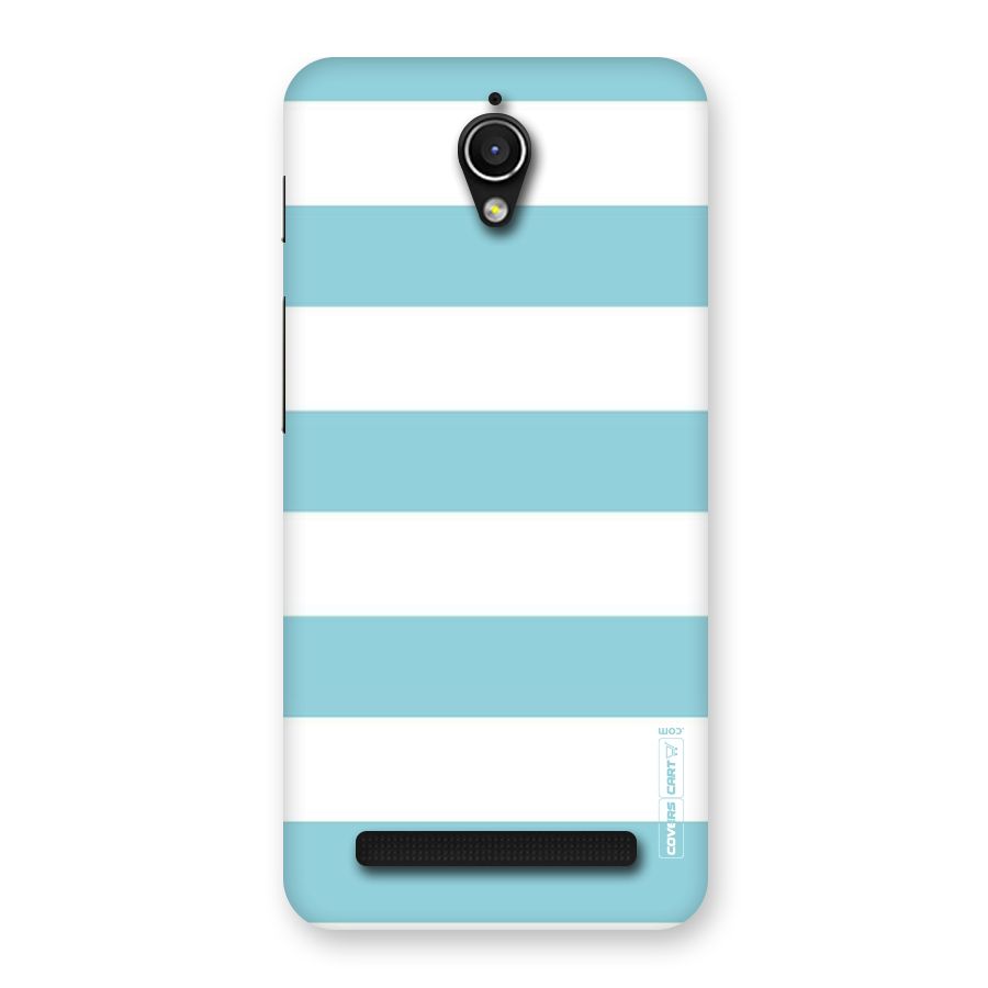 Pastel Blue White Stripes Back Case for Zenfone Go