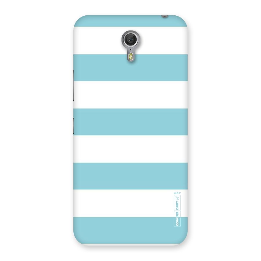 Pastel Blue White Stripes Back Case for Zuk Z1